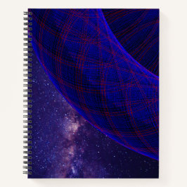 Blue Donuts In Outer Space Spiral Notebook ノートブック