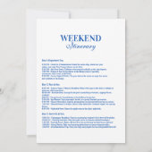 Blue Doodle Tropical Bachelorette 招待状 (裏面)