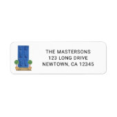 Blue Door Return Address ラベル (正面)