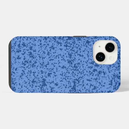 Blue Dot Chaos iPhoneケース (裏面横)