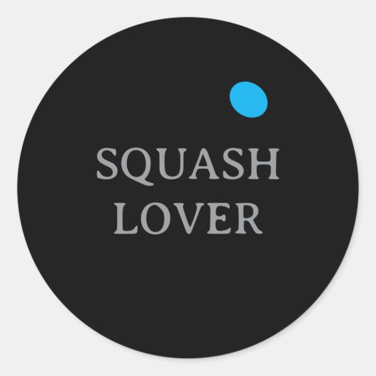 Blue dot squash ball custom sport stickers ラウンドシール (正面)
