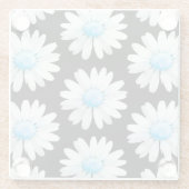 Blue Dotted Daisy's ガラスコースター (裏面)