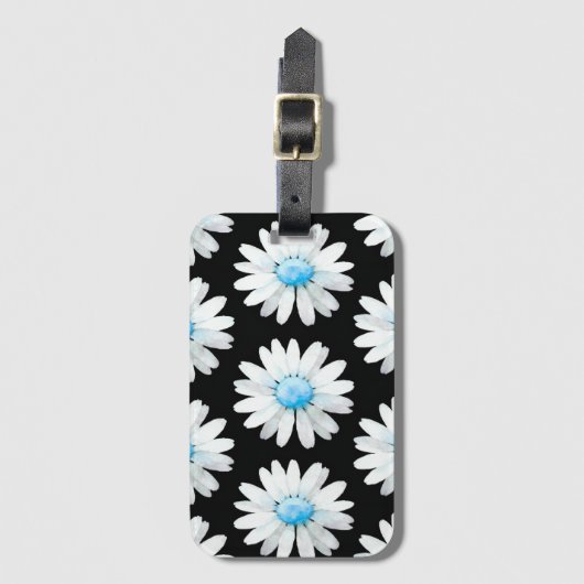 Blue Dotted Daisy's ラゲッジタグ (正面縦)