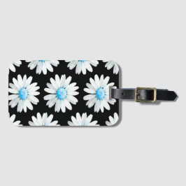 Blue Dotted Daisy's ラゲッジタグ