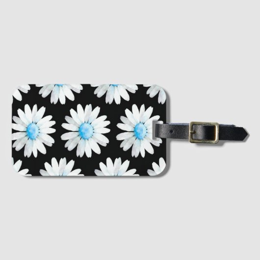 Blue Dotted Daisy's ラゲッジタグ (正面横)