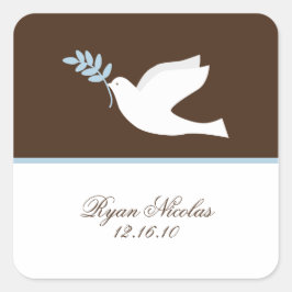 Blue Doveスタンプ スクエアシール