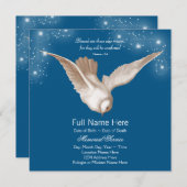 Blue Doveメモリアルサービスのお知らせ 招待状 (正面/裏面)