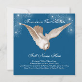 Blue Doveメモリアルサービスのお知らせ 招待状 (裏面)