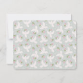 Blue Dove Nursery Note Card 招待状 (裏面)