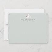 Blue Dove Nursery Note Card 招待状 (正面)
