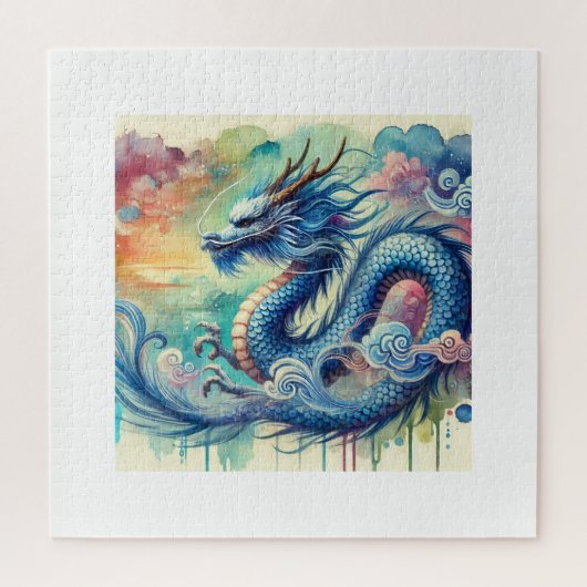 Blue Dragon 300724AREF141 - Watercolor ジグソーパズル (縦)