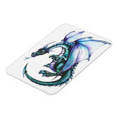 Blue Dragon 3"x4"フォトマグネット マグネット (左側)