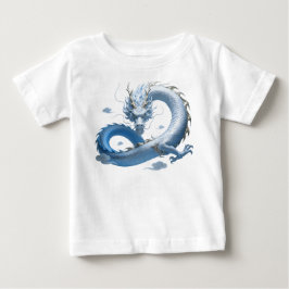 Blue Dragon Art | 神話上のファンタジーな美意識 | オリエンタル ベビーTシャツ