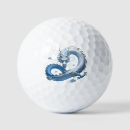 Blue Dragon Art | 神話上のファンタジー美学 | オリエンタル ゴルフボール
