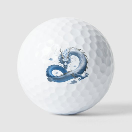 Blue Dragon Art | 神話上のファンタジー美学 | オリエンタル ゴルフボール (正面)