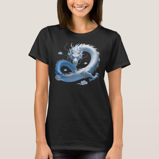Blue Dragon Art | Mythical Fantasy Aesthetic | Ori Tシャツ (正面)