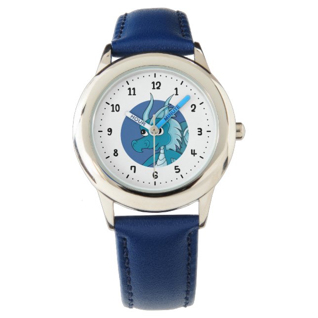 Blue dragon cartoon watch 腕時計 (正面)