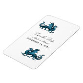 Blue Dragon Save the Date Magnet マグネット (左側)