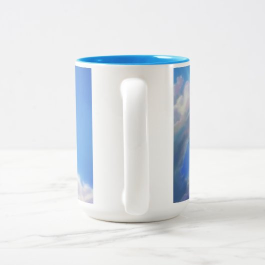 Blue Dragon Soaring Skies ツートーンマグカップ (ハンドル)