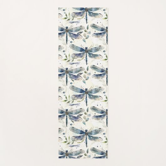 Blue Dragonflies ヨガマット (正面)