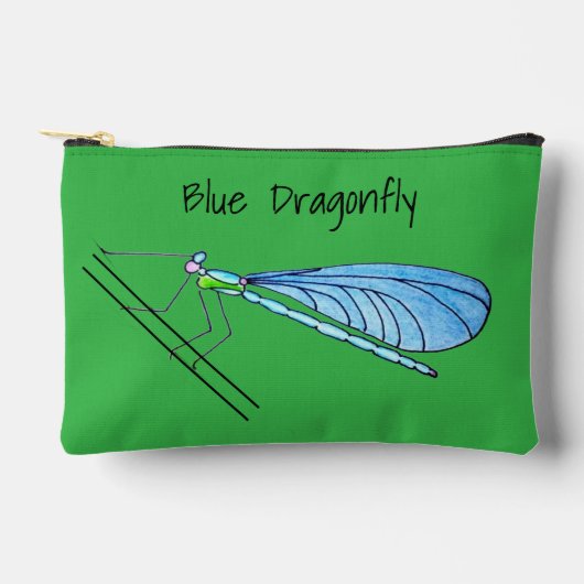 Blue Dragonfly アクセサリーポーチ (正面)