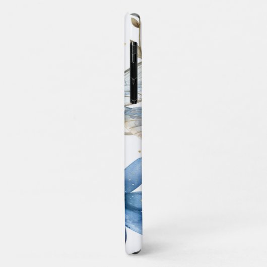 Blue Dragonfly and Flowers iPhone Case-Mate iPhoneケース (裏面/左)