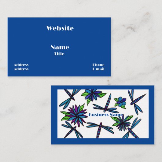 Blue Dragonlies名刺 名刺 (正面/裏面)