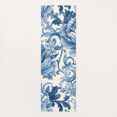 Blue Dreams | Floral Watercolor Chinoiserie ヨガマット (裏面)
