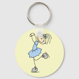 Blue Dress Figure Skater t-shirts and Gifts キーホルダー