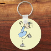 Blue Dress Figure Skater t-shirts and Gifts キーホルダー (正面)