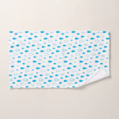 Blue drops water Minimalist Modern. バスタオルセット (ハンドタオル)