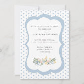 Blue Ducks Floral Vintage Baby 案内状 (裏面)