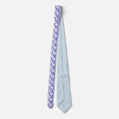 Blue Dutch Cow Neck Tie ネクタイ (裏面)