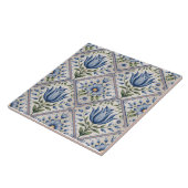 Blue Dutch Delft Pattern  タイル (側面)