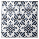 Blue Dutch Delft Pattern  タイル (正面)