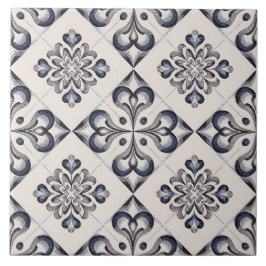 Blue Dutch Delft Pattern タイル