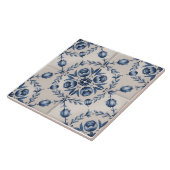 Blue Dutch Delft Pattern  タイル (側面)