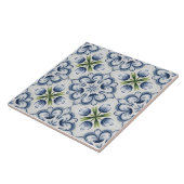 Blue Dutch Delft Pattern  タイル (側面)