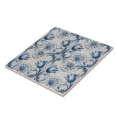 Blue Dutch Delft Pattern  タイル (側面)