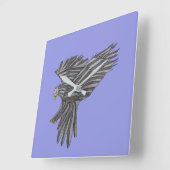 Blue Eagle スクエア壁時計 (傾斜)