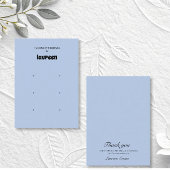 Blue Earring Display Holder Business Card 名刺