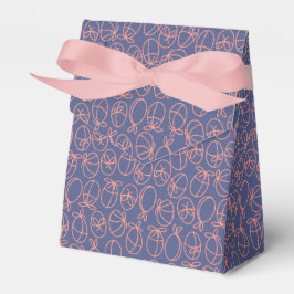 Blue Easter Egg Outline Gift Box – Spring Treat  フェイバーボックス