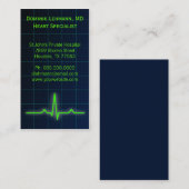 Blue ECGハート・レート監視ビジネス・カード 名刺 (正面/裏面)