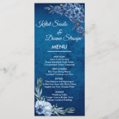 Blue Elegant floral summer wedding メニュー (正面)