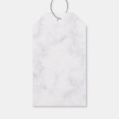 Blue Elegant flower summer wedding ギフトタグ (裏面)