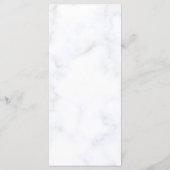 Blue Elegant flower summer wedding メニュー (裏面)