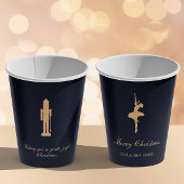 Blue elegant Nutcracker personalized cup 紙コップ