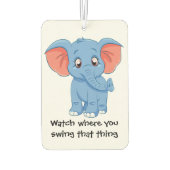 Blue Elephant  カーエアーフレッシュナー (裏面)