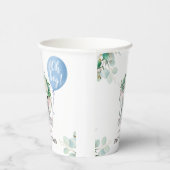 Blue Elephant Baby Shower Boy Paper 紙コップ (右)