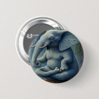 Blue Elephant Button 缶バッジ